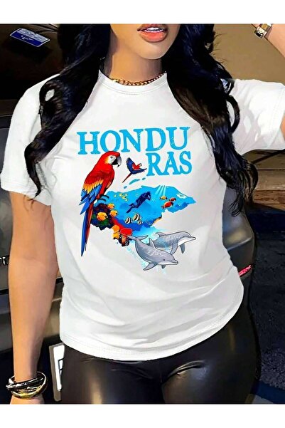 21JNRY Day HONDURAS Prints Colorful Lively Style Marine And Animal Patterns T...