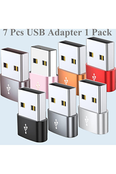Choice Multicolored 7Pcs USB-C 3.0 Female to USB Male Adapter Type-C to USB-A...