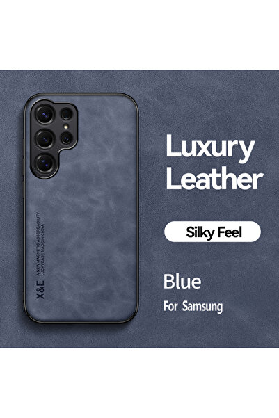 Choice17 For Galaxy S26Ultra Blue Luxury PU Leather Ultra Thin Phone Case For...