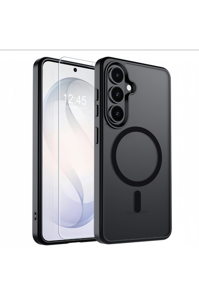 Choice4 Galaxy A57 Case & Screen Protector Black Magnetic for A57 A37 A17 A56...