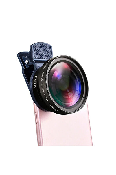 Choice Black 12X Macro Phone Lens HD Camera Lens 0.45X Super Angle for iPhone...