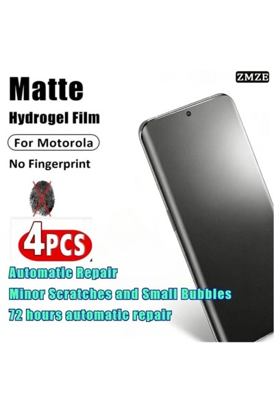 Choice4 Motorola Edge 70 4Piece Matte Hydrogel Film 4PCS Curved Matte Hydroge...