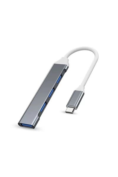 choice2 Grey 4 Port Multi Splitter Type C HUB USB Adapter OTG For Macbook 13 ...