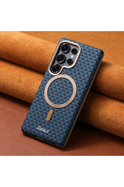 Choice29 Galaxy S25 Ultra Blue For Magsafe Magnetic Luxury Solid Color Triang...