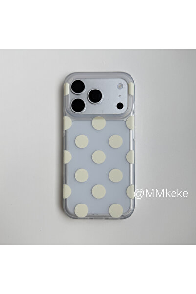 Choice iPhone17 Pro C Korea ins Colorful Summer Polka Dots Y2K Matte Phone Ca...