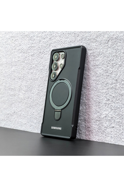 Choice58 SAMSUNG Galaxy S26 Black Magnetic Ring Holder Case For S26 S25 S24 S...