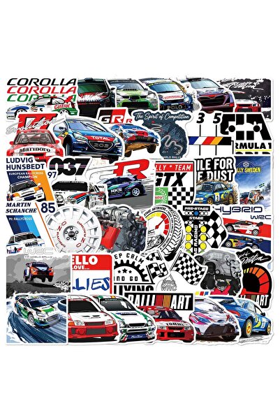 Choice 50 قطعة ملصقات WRC لبطولة العالم للراليات، ملصقات WRC للابتوب، سكرابوك...