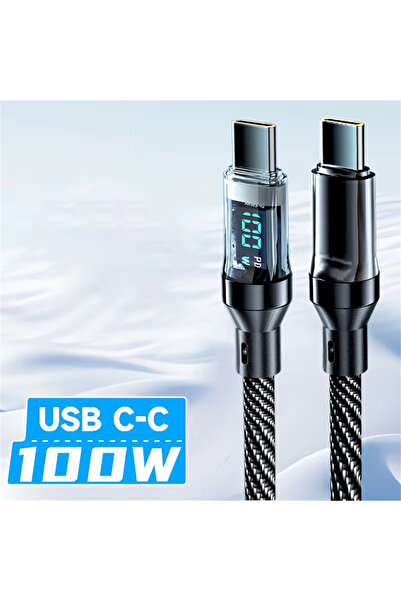 Choice3 2m 100W USB-C Cable 120W Super Fast Charging Cable Real-time Digital ...