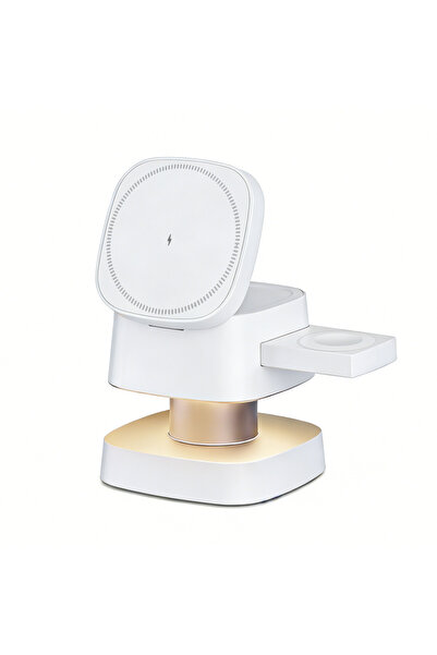 Choice1 X13-W TIMESS Night Light Mashroom Wireless Charger 3-IN-1 For iPhone1...