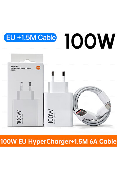 Choice1 XIAOMI 100W EU and 1.5m 17T Pro Original 100W Charger USB Type C 90W ...