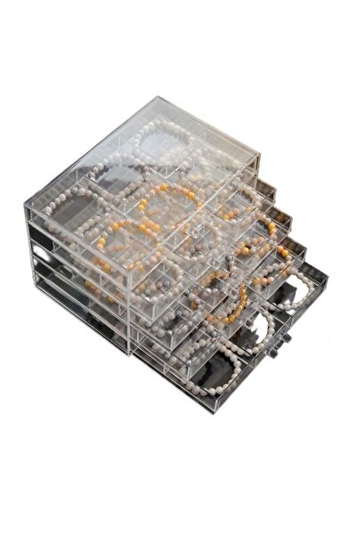 STARSTAR Acrylic jewelry box 5-drawer transparent organizer for women.