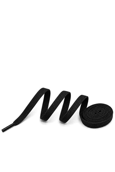 hapshoe 100 cm Elastic Elasticated 8 mm Black Shoelaces