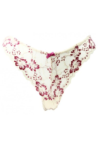 HUNEX UNDERWEAR ΓΥΝΑΙΚΕΙΟ ΔΑΝΤΕΛΕΝΙΟ ΣΤΡΙΝΓΚ ΜΠΕΖ TA1700MP, Χρώμα ΜΠΕΖ, Μέγεθ...