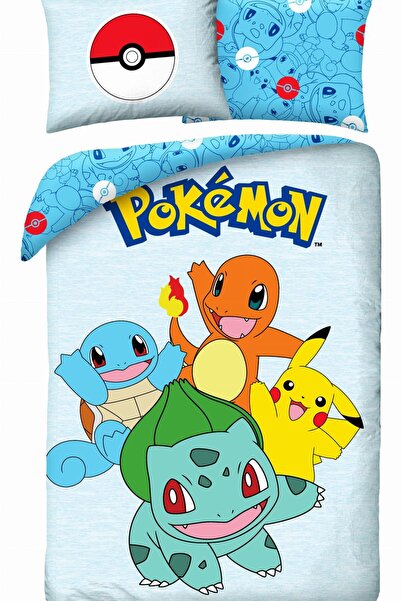 Halantex Lenjerie de pat din bumbac 140x200 Pokemon Pikachu Bumbac
