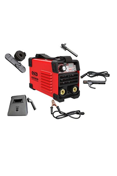 OSCO-TOOLS ماكينة لحام MMA-250S-100A، 250 أمبير، 3.5 رطل، مع حامل الإلكترود، مشبك التأريض، قناع اللحام، فرشاة، وقضبان اللحام
