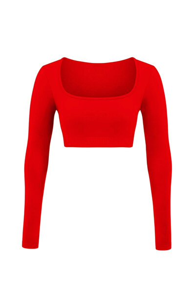 Formactive Fingerless Long Sleeve Bustier - Red 1970