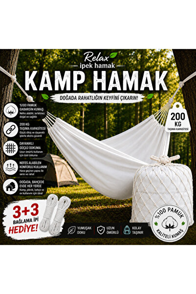 relax ipek hamak - Taşınabilir kamp hamak kolay kurul yer kaplamaz bahçe pikn...