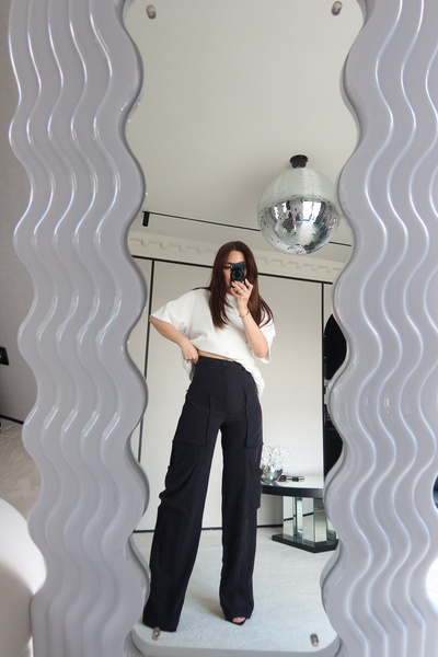Özge Özgenç Fermuar Detaylı Kargo Pantolon