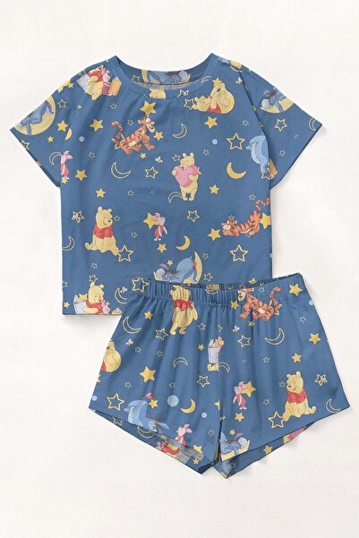 kuzey homewear Σετ πιτζάμες με σορτς Winnie The Pooh2