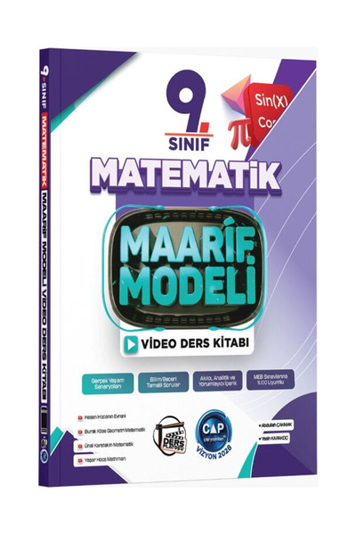 Çap Yayınları 9. Sınıf Matematik Maarif Video Ders Kitabı