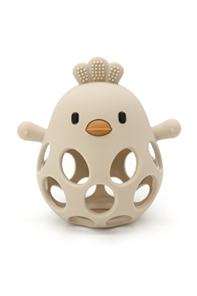 Choice4 29-Beige 1PC Baby Silicone Teether Toys Cartoon Chick Shape Baby Toys...
