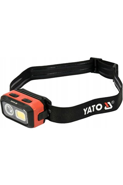 yato YT-08593 Φακός κεφαλής LED 500 lm IP54 Αλουμίνιο/ABS Μαύρο/Πορτοκαλί