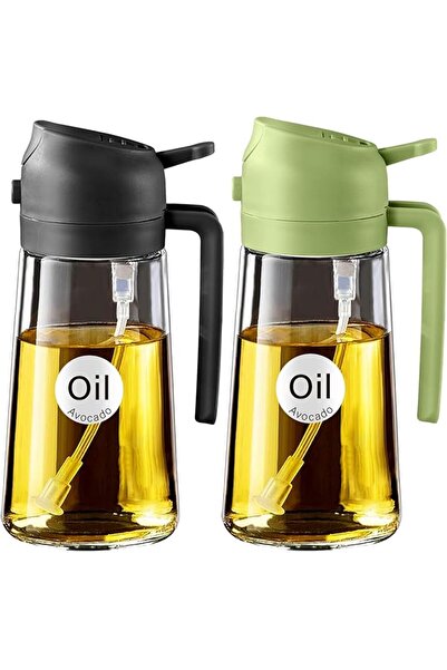 GENERAL YARRAMATE Olive Oil Dispenser Bottle for Kitchen 2 in 1 Oil Sprayer f...