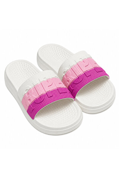 Generic Brand Women's Slip-On Shoes with Colorful Strap and Embossed Letters,...