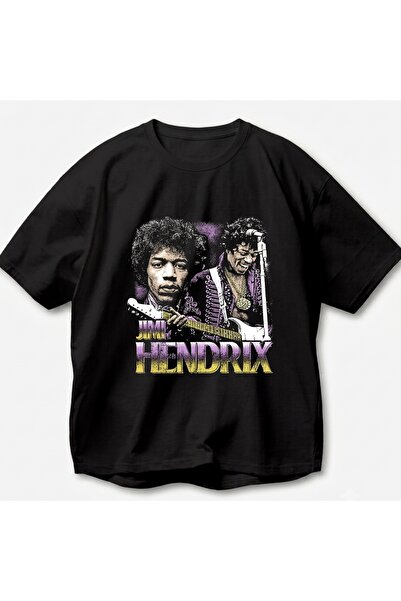 SVART WEAR Jimi Hendrix Printed Vintage Y2K Retro Unisex Oversize 100% Cotton...