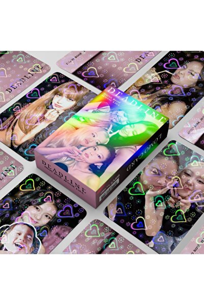 Kpop Dünyasi BLACKPINK '' Deadline '' Çift Yön Baskılı Hologramlı / Lomo Card...
