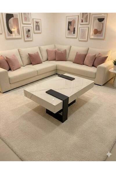 Other Manufacturer Coffee Table with Modern Design, Wood Alternative Marble, ...