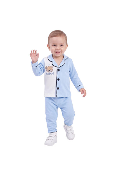 DAMLA DESEN AYICIKLI ERKEK BEBEK PİJAMA TAKIMI