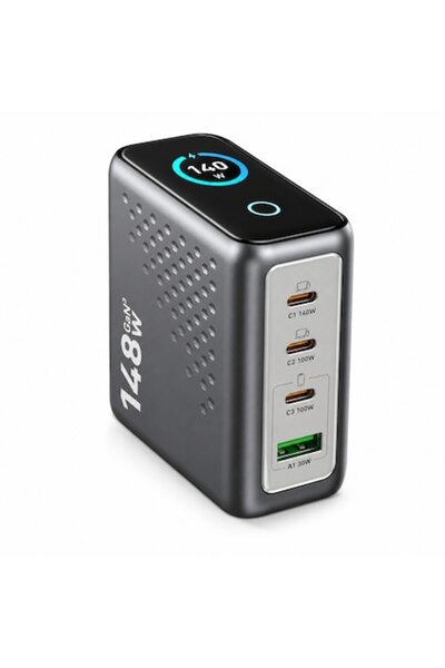 OEM Phone, Laptop, Tablet or Headphone Charger, GaN RZTech WLX-P3, 140W, 4 po...