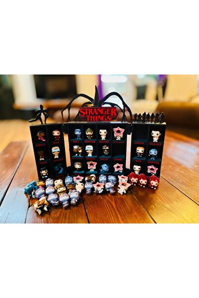 ART3 Stranger Things Temalı Figür Standı - Kapaklı Demogorgon Vitrin (32 Bölm...
