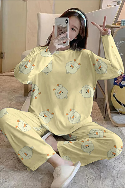 kuzey homewear Long Sleeve Chick Supersoft Pajama Set