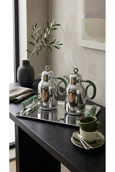 Generic Luxury 1+1L Plastic Tea and Coffee Set with Stainless Steel Serving T...