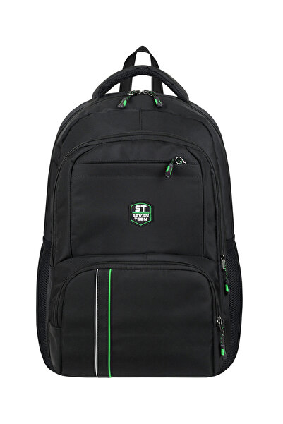 SEVENTEEN 4904 Water Repellent Fabric 15.6" Travel and School Backpack with L...