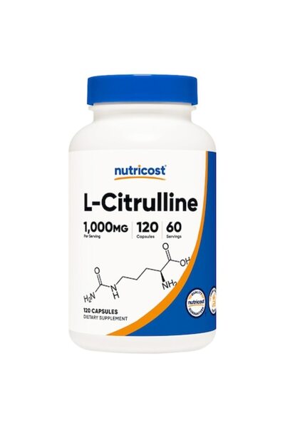 Nutricost L-Citrulline 1000 mg Supliment alimentar, 120 capsule