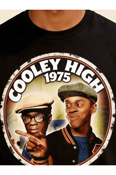 NOURAM Men'S 180G Cooley High 1975 Movie Vintage Circle Graphic T-Shirt, Retr...