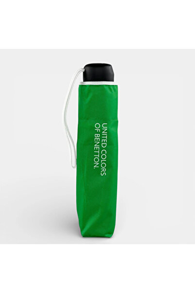 Benetton Ομπρέλα Βροχής σπαστή χειροκίνητη Super Mini Πράσινη 56204