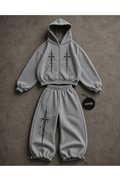 Gofeel طقم بدلة رياضية للجنسين من Ophella Sword Sain Baggy Fit