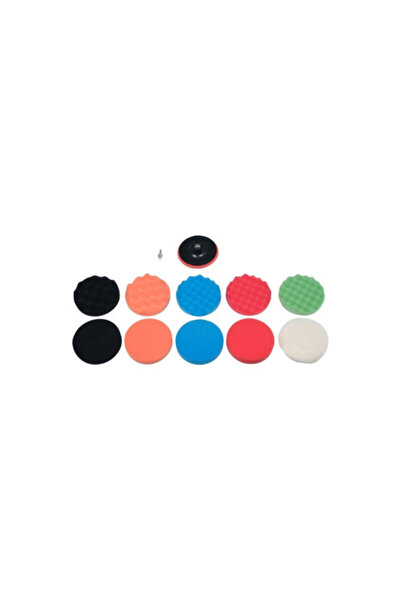 OEM Bureti Polisat Auto, 150mm, M14, 6000 RPM, Set 12 Piese cu Suport Adaptor...