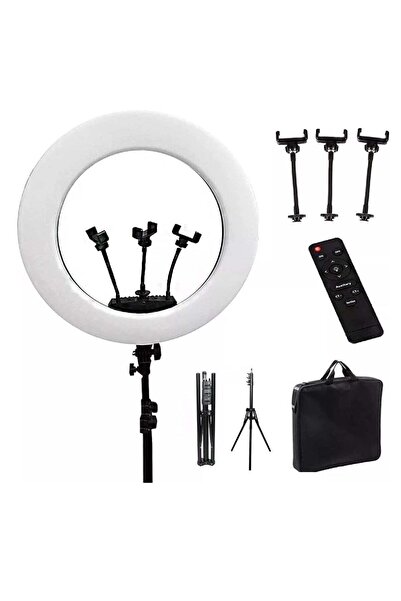RL HQ-18 Live Stream Led Soft Ring Light Stand 45 cm selfie stick for Smartph...