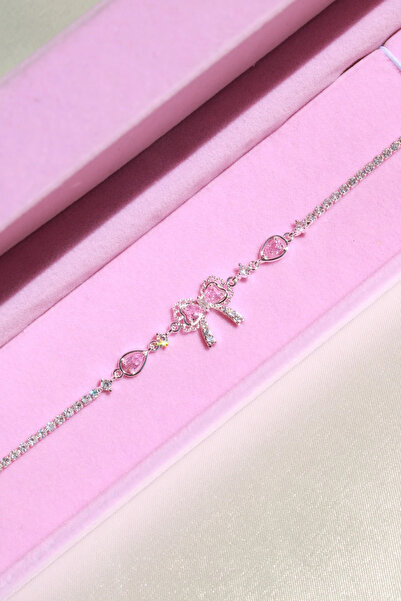 Harlofia Jewelry Sugar Pink Bow Bracelet