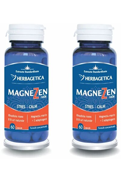 herbagetica Magnezen Calm (60+60 capsule) – Pachet Promo 1+1 Cadou, magneziu ...