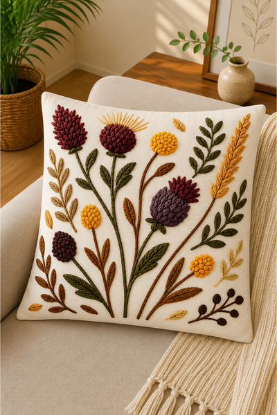 SEVMİŞ HOME Digital Printed Decorative Throw Pillow Cover 43X43 cm – Modern P...
