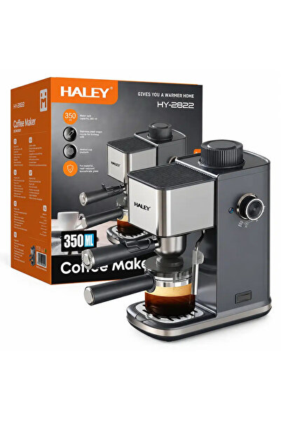 HALEY Aparat de cafea espresso HY-2822, 1500W, 5 bari, rezervor de 350 ml, si...