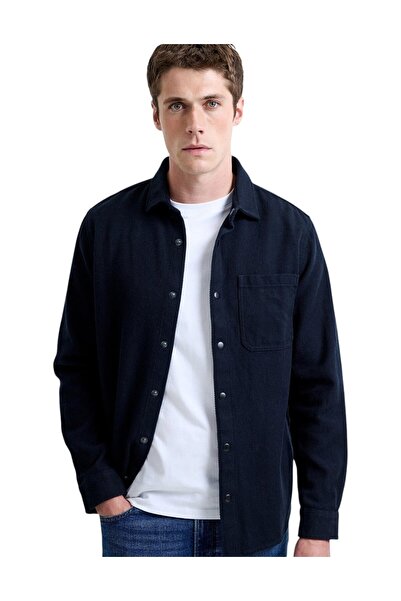 French Connection Men Matty Fabric Long Sleeve Shirt