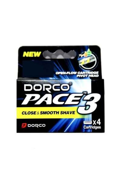 Dorco Pace 3 Men's Razor Cartridge 4 Blades - 1 Pack