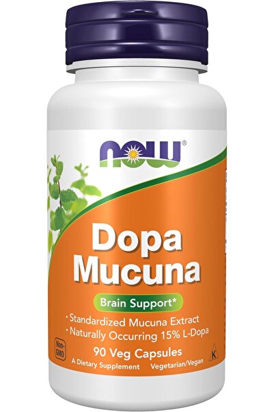 Now Foods Dopa Mucuna 90 Vegan Kapsül Usa Menşeii DaphneLabs